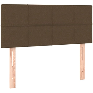 vidaXL Tête de lit Marron Foncé 100x5x78/88 cm Tissu pas cher