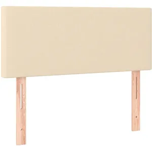 vidaXL Tête de lit Crème 90x5x78/88 cm Tissu pas cher