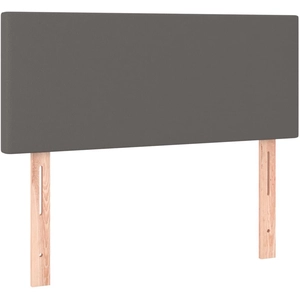 vidaXL Tête de lit Gris 80x5x78/88 cm Similicuir pas cher