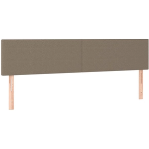 vidaXL Têtes de lit 2 pcs Taupe 100x5x78/88 cm Tissu pas cher