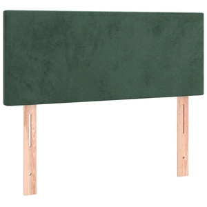vidaXL Tête de lit Vert foncé 100x5x78/88 cm Velours pas cher