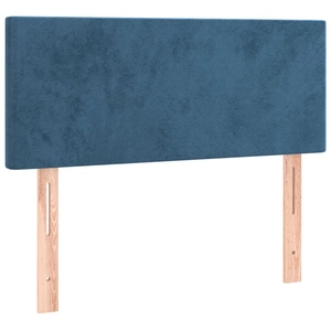 vidaXL Tête de lit Bleu foncé 100x5x78/88 cm Velours pas cher