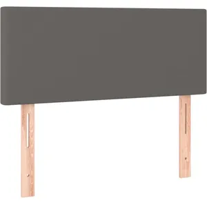 vidaXL Tête de lit Gris 100x5x78/88 cm Similicuir pas cher