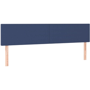 vidaXL Têtes de lit 2 pcs Bleu 90x5x78/88 cm Tissu pas cher
