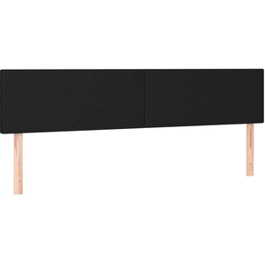 vidaXL Têtes de lit 2 pcs Noir 90x5x78/88 cm Tissu pas cher