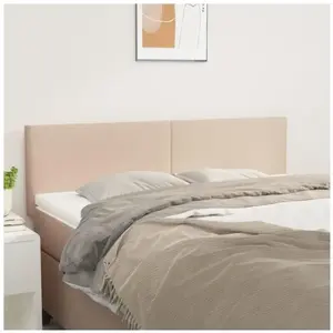 vidaXL Têtes de lit 2 pcs Cappuccino 72x5x78/88 cm Similicuir pas cher