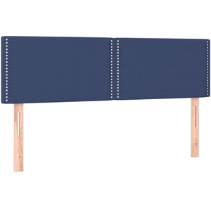 vidaXL Têtes de lit 2 pcs Bleu 80x5x78/88 cm Tissu pas cher