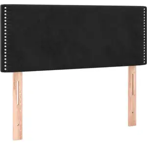 vidaXL Tête de lit Noir 90x5x78/88 cm Velours pas cher