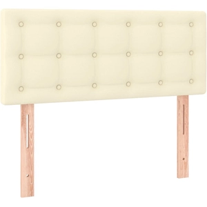 vidaXL Tête de lit Crème 100x5x78/88 cm Similicuir pas cher