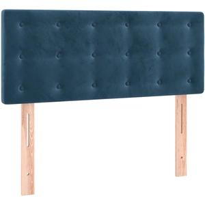 vidaXL Tête de lit Bleu foncé 100x5x78/88 cm Velours pas cher