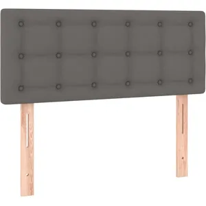 vidaXL Tête de lit Gris 90x5x78/88 cm Similicuir pas cher