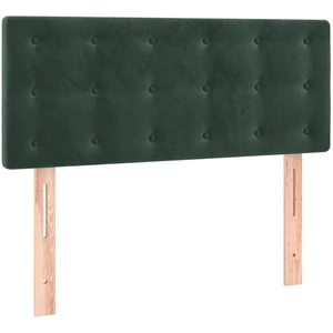 vidaXL Tête de lit Vert foncé 90x5x78/88 cm Velours pas cher