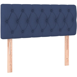 vidaXL Têtes de lit 2 pcs Bleu 90x7x78/88 cm Tissu pas cher