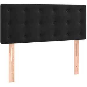 vidaXL Tête de lit Noir 80x5x78/88 cm Velours pas cher