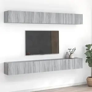 vidaXL Meubles TV 8 pcs Sonoma gris 60x30x30 cm Bois d'ingénierie pas cher