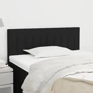 vidaXL Tête de lit Noir 90x5x78/88 cm Tissu pas cher