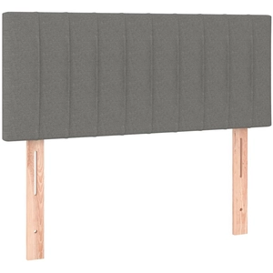 vidaXL Tête de lit Gris foncé 100x5x78/88 cm Tissu pas cher