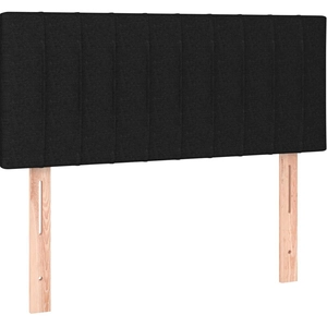 vidaXL Tête de lit Noir 100x5x78/88 cm Tissu pas cher