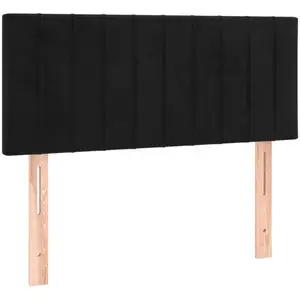 vidaXL Tête de lit Noir 80x5x78/88 cm Velours pas cher
