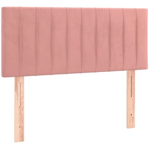 vidaXL Tête de lit Rose 80x5x78/88 cm Velours pas cher