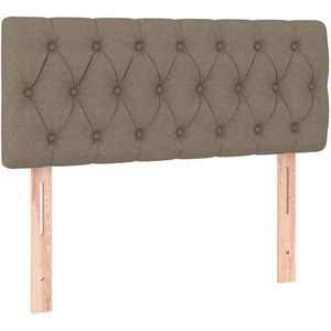 vidaXL Tête de lit Taupe 90x7x78/88 cm Tissu pas cher