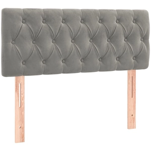 Comparateur de prix : vidaXL Tête de lit Gris clair 100x7x78/88 cm Velours