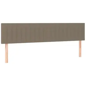 vidaXL Têtes de lit 2 pcs Taupe 80x5x78/88 cm Tissu