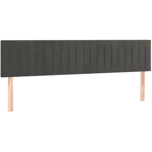 Comparateur de prix : vidaXL Têtes de lit 2 pcs Gris foncé 80x5x78/88 cm Velours