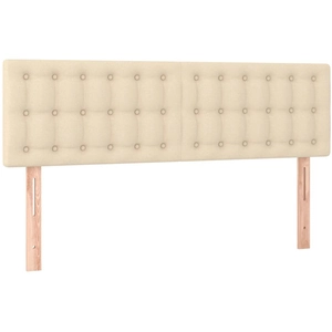 vidaXL Têtes de lit 2 pcs Crème 72x5x78/88 cm Tissu pas cher