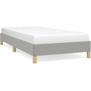 Comparateur de prix : vidaXL Cadre de lit Gris clair 80x200 cm Tissu