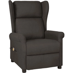 Fauteuil de massage Taupe Tissu vidaXL pas cher