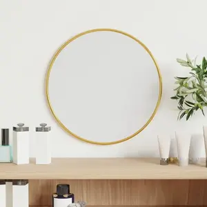 Comparateur de prix : vidaXL Miroir mural Doré Ø 30 cm Rond