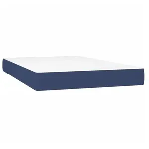 Comparateur de prix : vidaXL Matelas de lit à ressorts ensachés Bleu 120x200x20 cm Tissu