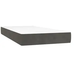 Comparateur de prix : vidaXL Matelas de lit à ressorts ensachés Gris foncé 90x200x20 cm