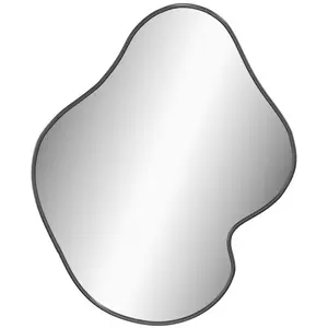 Comparateur de prix : vidaXL Miroir mural Noir 50x40 cm