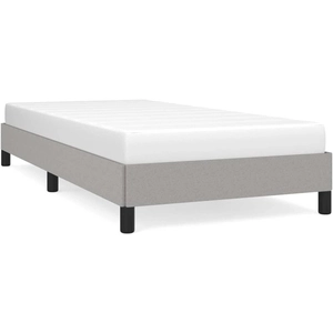 vidaXL Cadre de lit Gris clair 80x200 cm Tissu pas cher