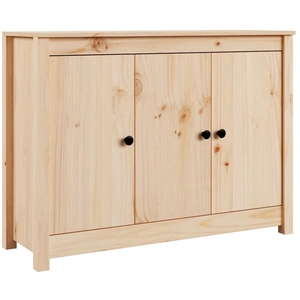 vidaXL Buffet 100x35x74 cm Bois massif de pin pas cher