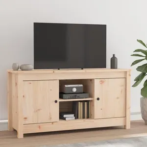 vidaXL Meuble TV 103x36,5x52 cm Bois de pin massif pas cher