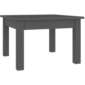 vidaXL Table basse Gris 45x45x30 cm Bois massif de pin pas cher