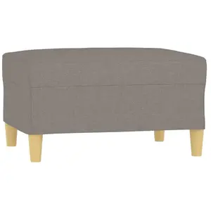 Comparateur de prix : vidaXL Repose-pied Taupe 70x55x41 cm Tissu