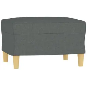 Comparateur de prix : vidaXL Repose-pied Gris foncé 60x50x41 cm Tissu