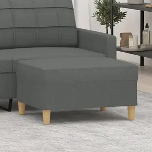 Comparateur de prix : vidaXL Repose-pied Gris foncé 70x55x41 cm Tissu