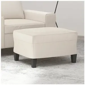 Comparateur de prix : vidaXL Repose-pied Beige 60x50x41 cm Tissu microfibre