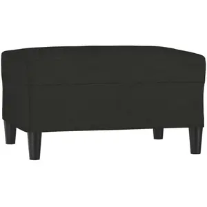 Comparateur de prix : vidaXL Repose-pied Noir 70x55x41 cm Tissu