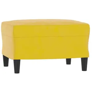 Comparateur de prix : vidaXL Repose-pied Jaune 60x50x41 cm Velours
