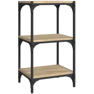 vidaXL Bibliothèque Chêne Sonoma 40x33x70,5 cm Bois d'ingénierie acier pas cher