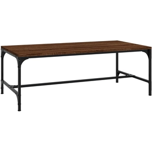vidaXL Table basse Chêne marron 100x50x35 cm Bois d'ingénierie pas cher