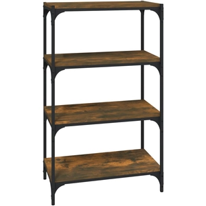 vidaXL Bibliothèque Chêne fumé 60x33x100 cm Bois d'ingénierie pas cher