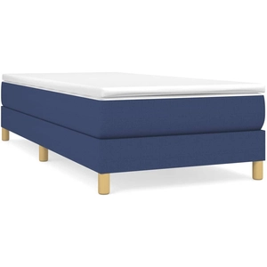 vidaXL Cadre de lit Bleu 80x200 cm Tissu pas cher