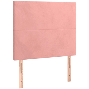 vidaXL Têtes de lit 2 pcs Rose 90x5x78/88 cm Velours pas cher